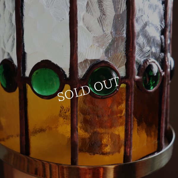 【要電気工事・取付工事】USAヴィンテージリメイク照明｜ステンドグラスシェードブラケットライト｜アンティーク壁掛け照明