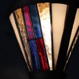 【ステンドグラス照明】【電気工事不要】USAヴィンテージステンドグラス1灯ペンダントライト星条旗カラー