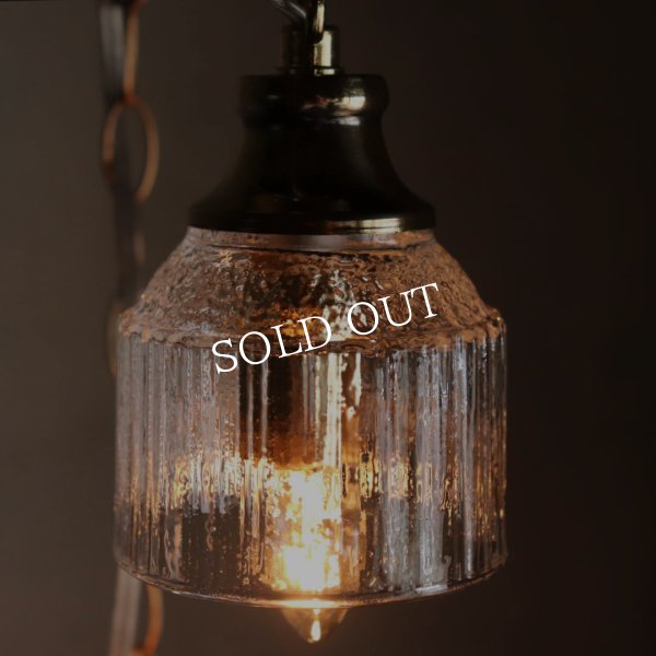 3灯ガラスペンダントライト天井照明B｜ミニガラスシェードスワッグランプミッドセンチュリー