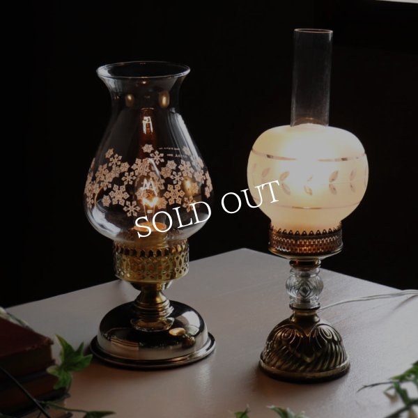 USAヴィンテージ卓上照明｜1980年パイレックスハリケーンランプ型テーブルライト｜PYREXチムニー