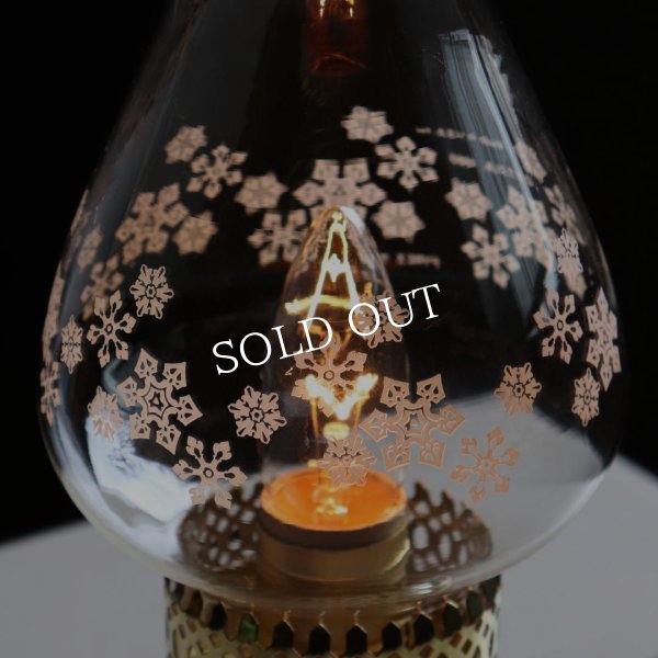 USAヴィンテージ卓上照明｜1980年パイレックスハリケーンランプ型テーブルライト｜PYREXチムニー