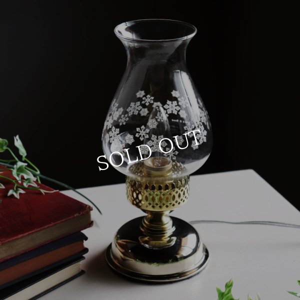 USAヴィンテージ卓上照明｜1980年パイレックスハリケーンランプ型テーブルライト｜PYREXチムニー