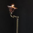 画像3: USAヴィンテージ真鍮＆銅製ファーマシーランプ｜コロニアルテーブルライト角度調整付き卓上照明 (3)
