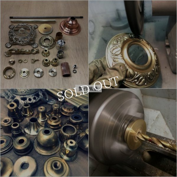 画像13: USAヴィンテージ真鍮＆銅製ファーマシーランプ｜コロニアルテーブルライト角度調整付き卓上照明 (13)