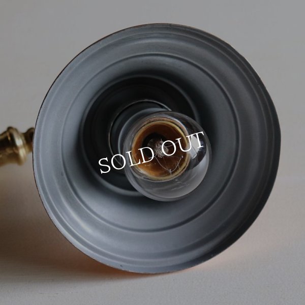 画像8: USAヴィンテージ真鍮＆銅製ファーマシーランプ｜コロニアルテーブルライト角度調整付き卓上照明 (8)