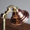 画像9: USAヴィンテージ真鍮＆銅製ファーマシーランプ｜コロニアルテーブルライト角度調整付き卓上照明 (9)