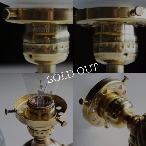 USAヴィンテージカットグラスシェードミニテーブルライト｜卓上照明ドーム型アンティーク