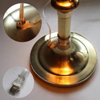 画像3: USAヴィンテージアールデコオールブラステーブルライト｜アンティーク真鍮製卓上照明ランプ