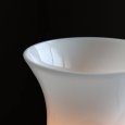 USAヴィンテージミルクガラスチムニーシェード真鍮テーブルライト｜アンティーク卓上照明
