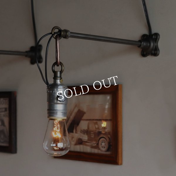 USAヴィンテージインダストリアルチェーンリング付ブラケットライト｜工業系壁掛け照明アンティーク