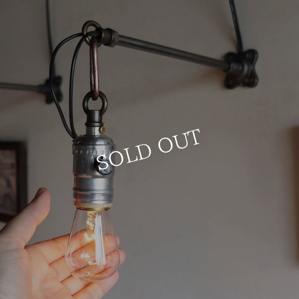 USAヴィンテージインダストリアルチェーンリング付ブラケットライト｜工業系壁掛け照明アンティーク
