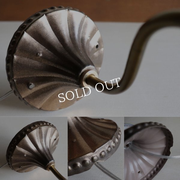 USAヴィンテージミルクガラスウェアリメイクウォールランプ｜壁掛け照明ステンドグラスブラケットライト