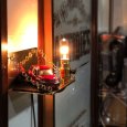 USAヴィンテージソケット付き真鍮製ミニシェルフ｜壁掛け照明・小物置き・棚