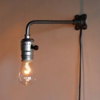 画像1: 【L字・小】インダストリアルブラケットライト｜工業系シンプル壁掛け照明ウォールランプ