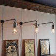 【L字・大】インダストリアルブラケットライト｜工業系シンプル壁面照明ウォールランプ