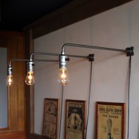 画像1: 【L字・大】インダストリアルブラケットライト｜工業系シンプル壁面照明ウォールランプ