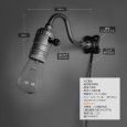 【フック型】インダストリアルブラケットライト｜工業系シンプル壁面照明ウォールランプ