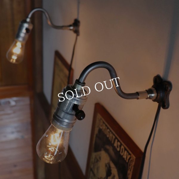 【フック型】インダストリアルブラケットライト｜工業系シンプル壁面照明ウォールランプ