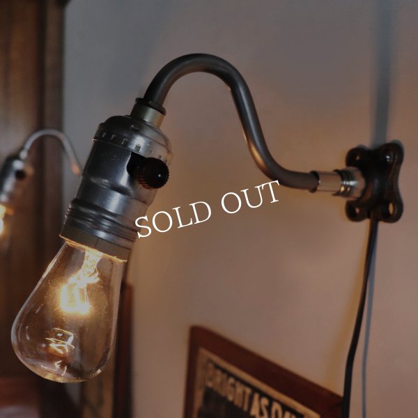 【フック型】インダストリアルブラケットライト｜工業系シンプル壁面照明ウォールランプ