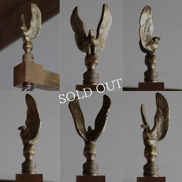 USAアンティークブラスミニシェード付ブラケットライト・イーグル｜真鍮壁掛け照明・鷹