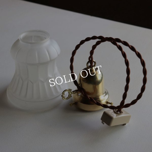 アンティーク天井照明｜USAヴィンテージフロストガラスペンダントライト・アートデコ