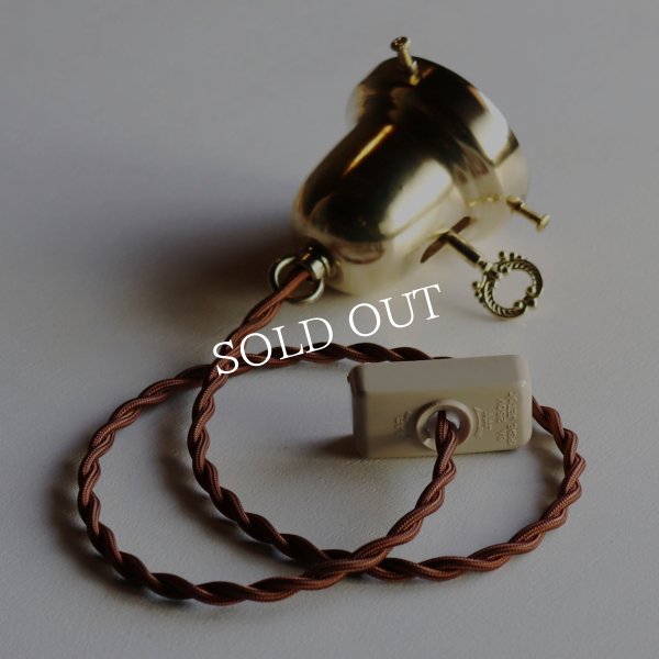 USAヴィンテージカットガラスシェードペンダントライト花柄｜吊下照明アンティーク切子