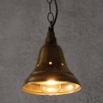 USAヴィンテージインダストリアルブラスシェードペンダントライト｜真鍮製山型電傘吊下げ照明 BRASS PENDANT LAMPS