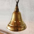 USAヴィンテージインダストリアルブラスシェードペンダントライト｜真鍮製山型電傘吊下げ照明 BRASS PENDANT LAMPS