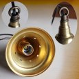 USAヴィンテージインダストリアルブラスシェードペンダントライト｜真鍮製山型電傘吊下げ照明 BRASS PENDANT LAMPS