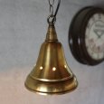 USAヴィンテージインダストリアルブラスシェードペンダントライト｜真鍮製山型電傘吊下げ照明 BRASS PENDANT LAMPS