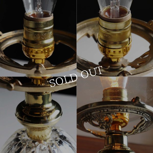 アンティーク卓上照明｜USAヴィンテージボールガラスシェードブラステーブルライト