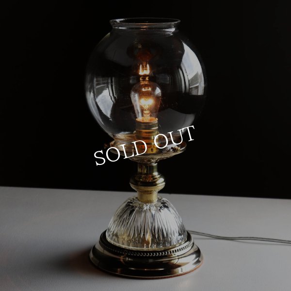 アンティーク卓上照明｜USAヴィンテージボールガラスシェードブラステーブルライト