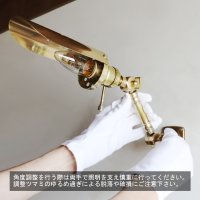 画像2: インダストリアルブラスピクチャーライト2点角度調整付き真鍮壁掛照明|工業系ウォールランプ
