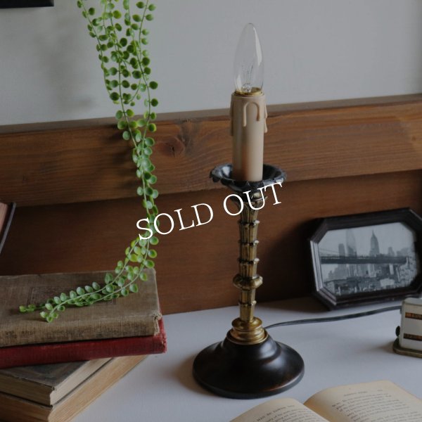 USAヴィンテージキャンドル型テーブルライト卓上照明｜アイアン調・ゴシック・ヴィクトリアン