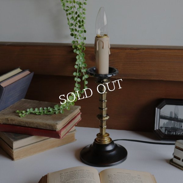USAヴィンテージキャンドル型テーブルライト卓上照明｜アイアン調・ゴシック・ヴィクトリアン