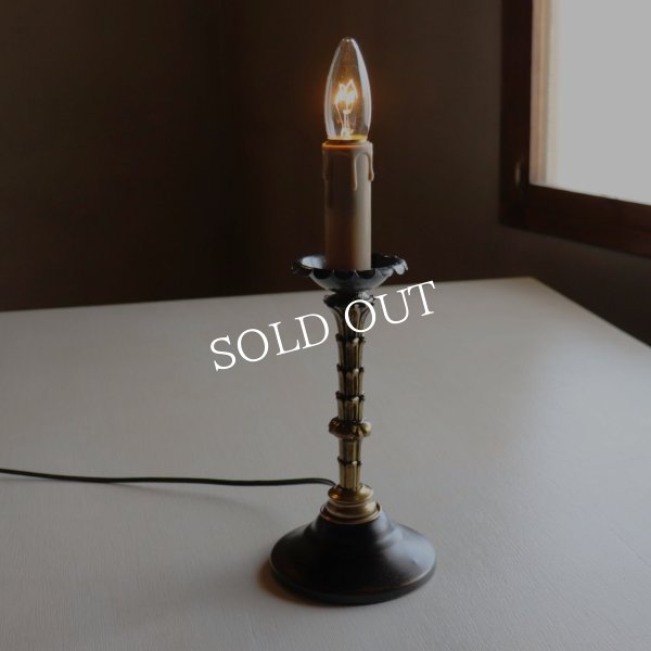 USAヴィンテージキャンドル型テーブルライト卓上照明｜アイアン調・ゴシック・ヴィクトリアン