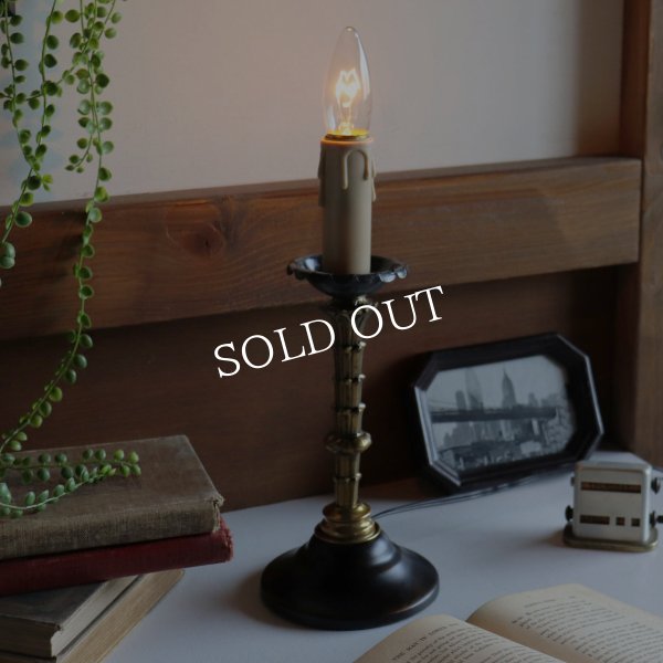 USAヴィンテージキャンドル型テーブルライト卓上照明｜アイアン調・ゴシック・ヴィクトリアン