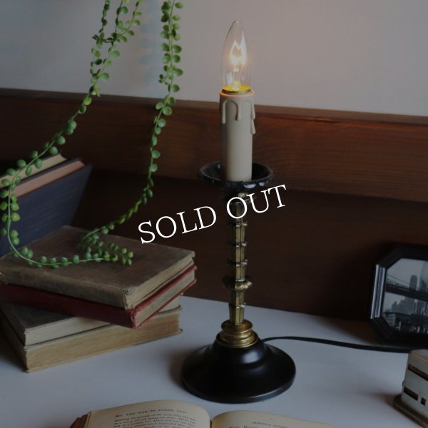 USAヴィンテージキャンドル型テーブルライト卓上照明｜アイアン調・ゴシック・ヴィクトリアン