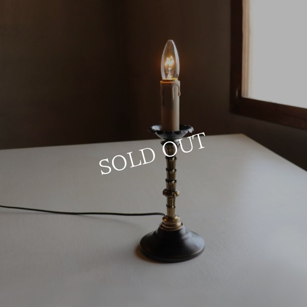 USAヴィンテージキャンドル型テーブルライト卓上照明｜アイアン調・ゴシック・ヴィクトリアン