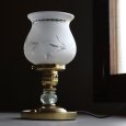 すずらんモチーフ ヴィンテージガラス テーブルランプ｜アンティーク調卓上照明