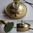 すずらんモチーフ ヴィンテージガラス テーブルランプ｜アンティーク調卓上照明