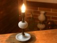 画像6: USAヴィンテージ卓上照明ホブネイルミルクガラス&真鍮のテーブルライト｜アンティークテーブルランプ (6)