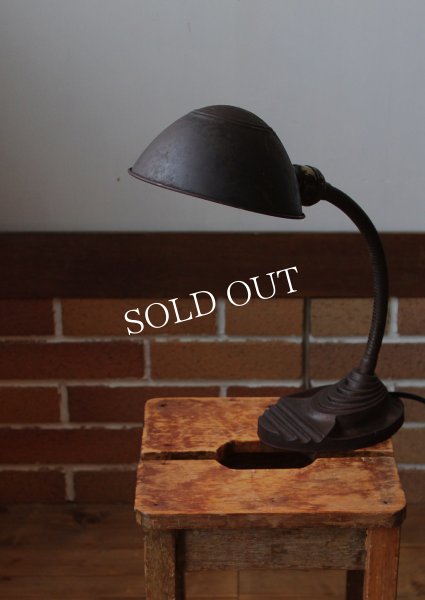 画像4: 工業系卓上照明｜ヴィンテージインダストリアルEAGLEグースネックデスクライト｜オフィスアイアン鉄テーブルランプ (4)