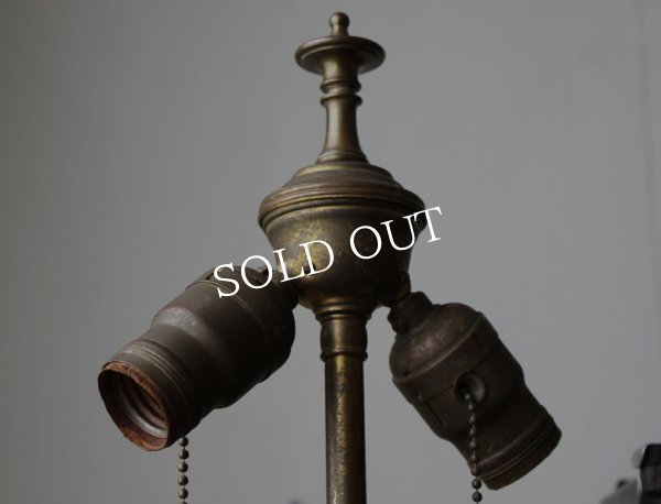 画像7: 工業系卓上照明｜インダストリアル角度調整付ダブルソケット２灯デスクライト｜USAアメリカンヴィンテージオフィス真鍮テーブルランプ (7)