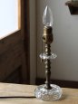 画像2: USAヴィンテージ卓上照明ホブネイル&カットが美しいガラス&真鍮のテーブルランプ｜ヴィクトリアンテーブルライト (2)