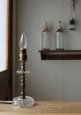 画像7: USAヴィンテージ卓上照明ホブネイル&カットが美しいガラス&真鍮のテーブルランプ｜ヴィクトリアンテーブルライト (7)