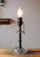 画像8: USAヴィンテージ卓上照明ホブネイル&カットが美しいガラス&真鍮のテーブルランプ｜ヴィクトリアンテーブルライト (8)