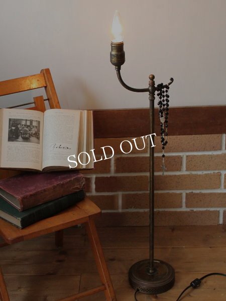 画像3: USAヴィンテージ卓上照明ファットボーイソケット真鍮スタンドライト｜ヴィクトリアンアンティークコーナーランプ (3)