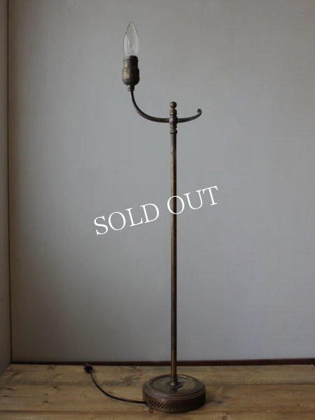 画像6: USAヴィンテージ卓上照明ファットボーイソケット真鍮スタンドライト｜ヴィクトリアンアンティークコーナーランプ (6)