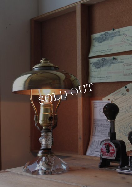 ミッドセンチュリースチームパンクテーブルライト｜アンティーク卓上照明